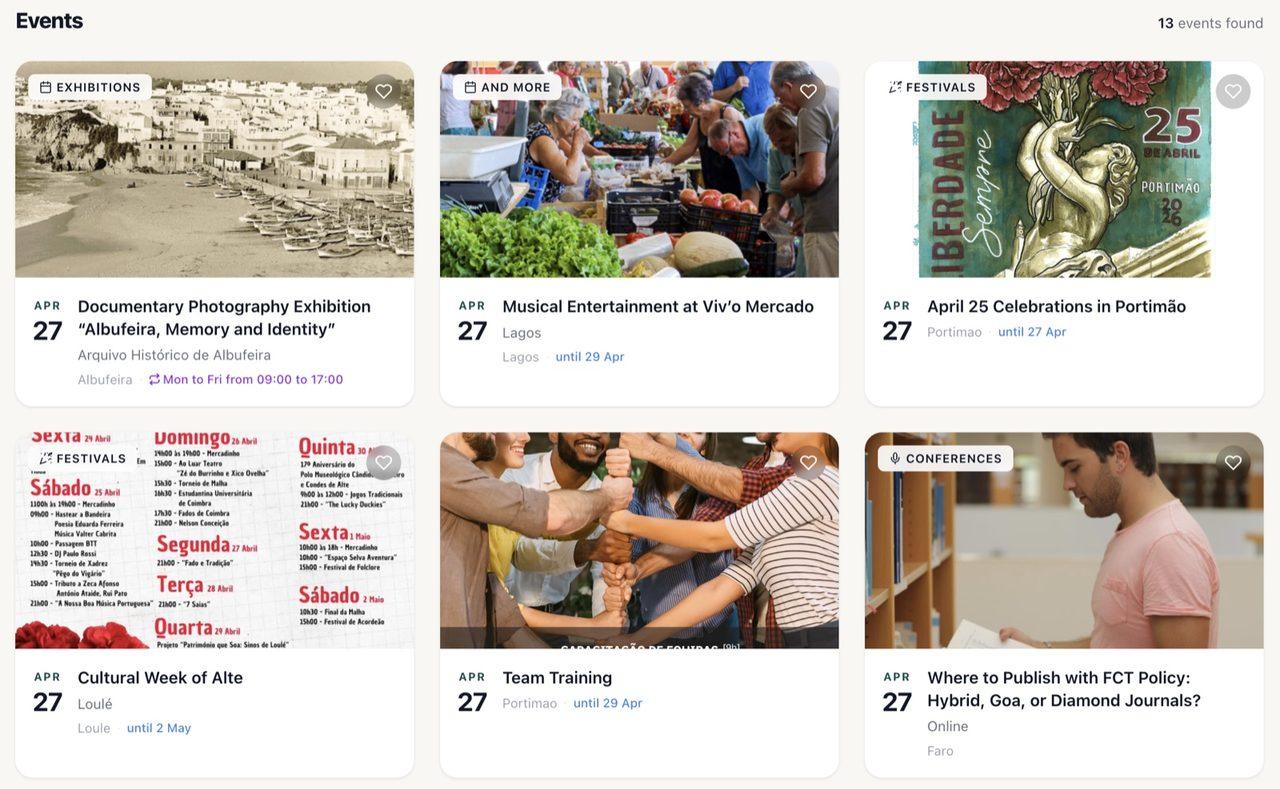 Curated events