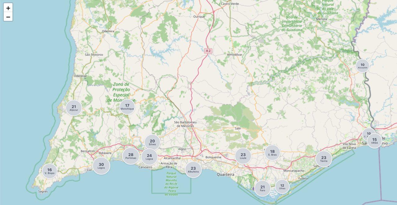 See the whole Algarve on one map
