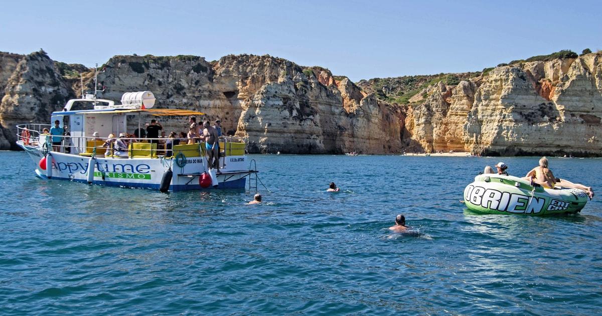 From Lagos: 2.5-Hour Guided Coastal Boat Tour & Grotto Visit