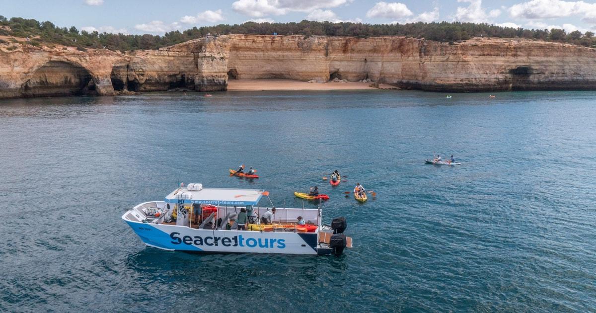 Albufeira Marina: Benagil Cave to Marinha Beach Kayak Tour
