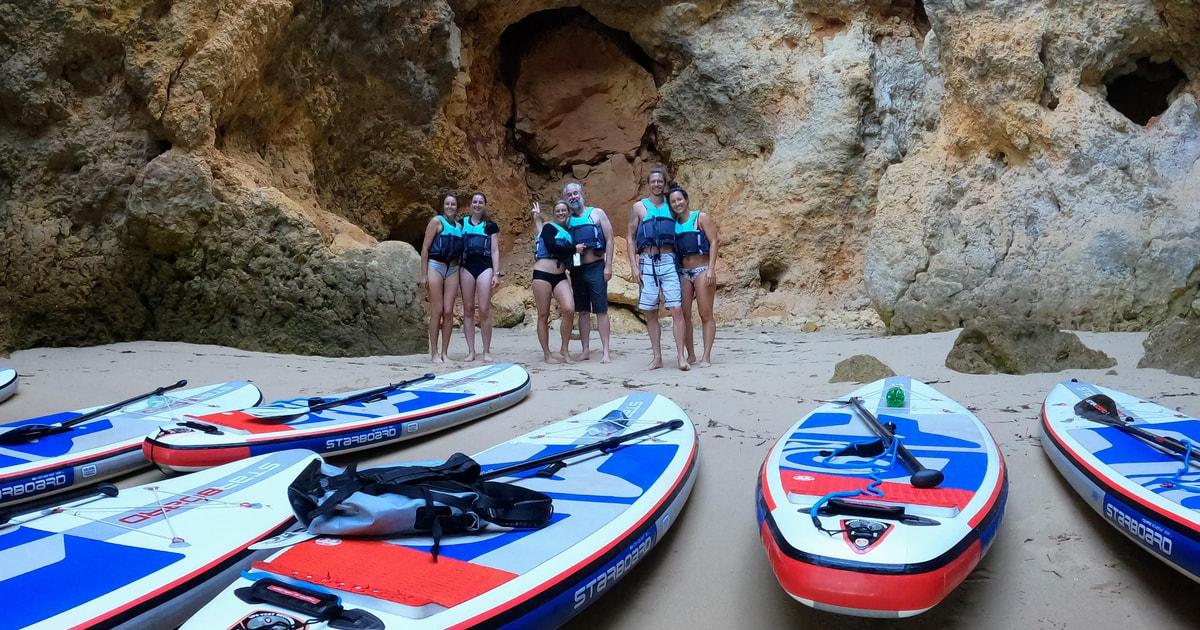 Lagos: Sunrise SUP Caves Tour Ponta da Piedade – Small Group
