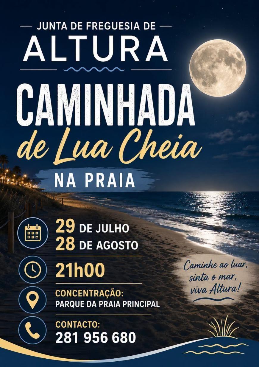 Caminhada de Lua Cheia na Praia